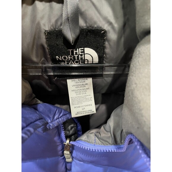 Women The North Face Nuptse 700 Down Puffer Winter Coat Size S Purple Vintage - Picture 5 of 16